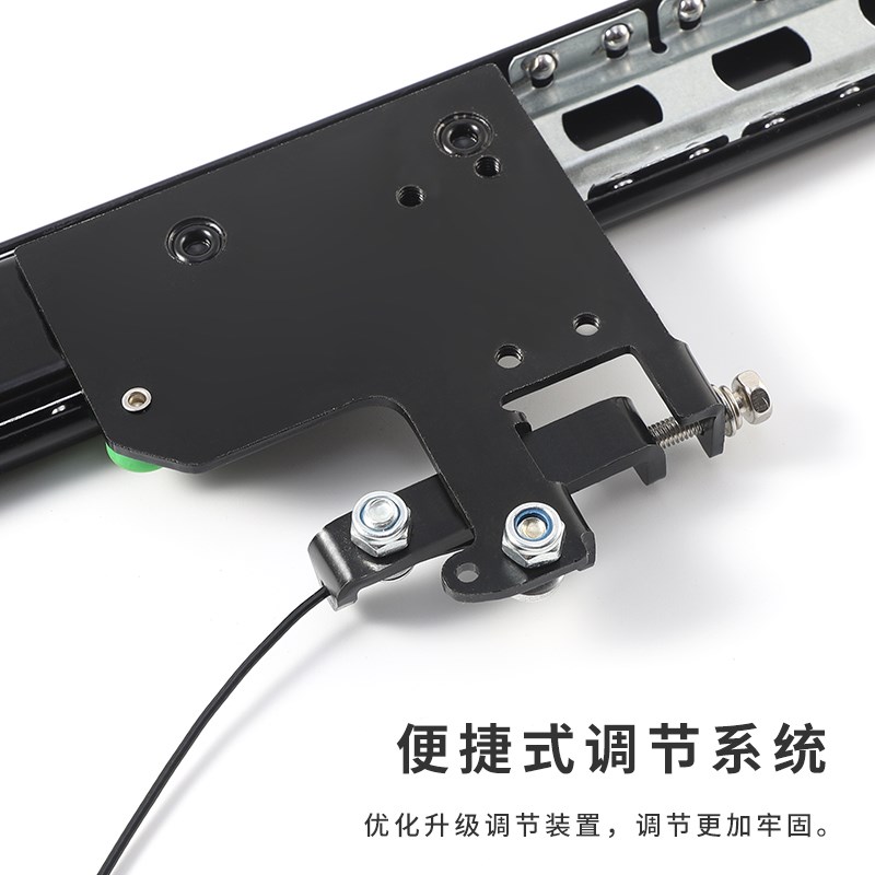 隐藏回旋门轨道衣橱柜门侧装倒插入式伸缩折叠滑轨口袋门五金配件