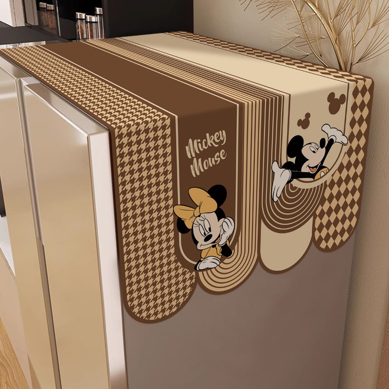 卡通冰箱防尘罩盖布单双开门顶防尘盖巾家用新款滚筒洗衣机保护罩