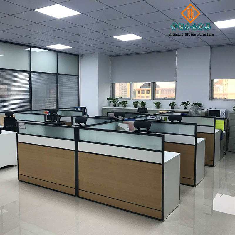 职员屏风办公桌 2人4人位隔断卡位员工位电脑组合办公桌椅东莞