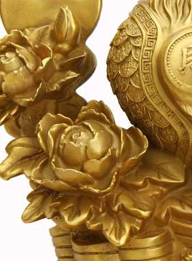 杨桐记十二生肖鸡 铜鸡摆件 吉星高照鸡