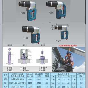 虎啸电动扭剪扳手H24H22H30高强型螺栓扭矩扭力终拧钢结构梅花M20