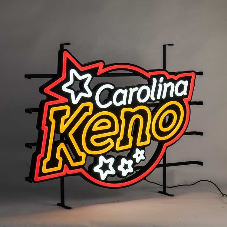 广州生产霓虹灯广告灯箱LED高亮lightbox发光电子广告牌门头