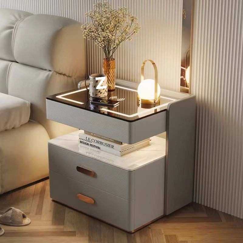 智能床头柜家用卧室多功能无线充带灯整理柜轻奢实木收纳床边柜子,鲜花速递/花卉仿真/绿植园艺,割草机/草坪机,淘宝优惠券,粉丝福利购,淘宝优惠卷