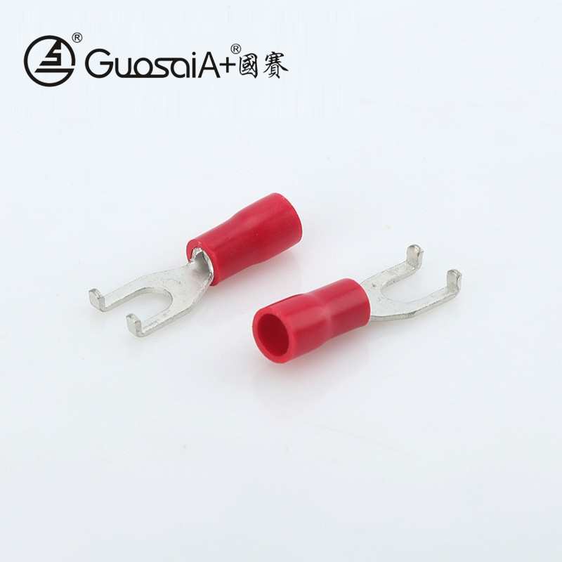 供应PVC护套折角叉形端子FSV 1.25-4冷压接线耳凸缘端头