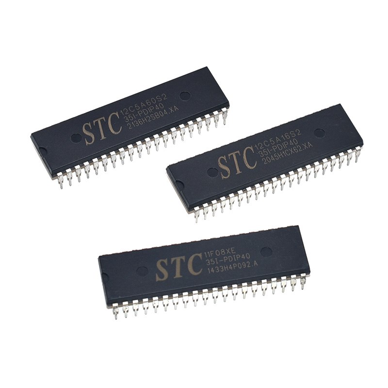 全新原装STC12C5A60S2/STC12C5A16S2/STC11F08XE单片机PDIP40封装