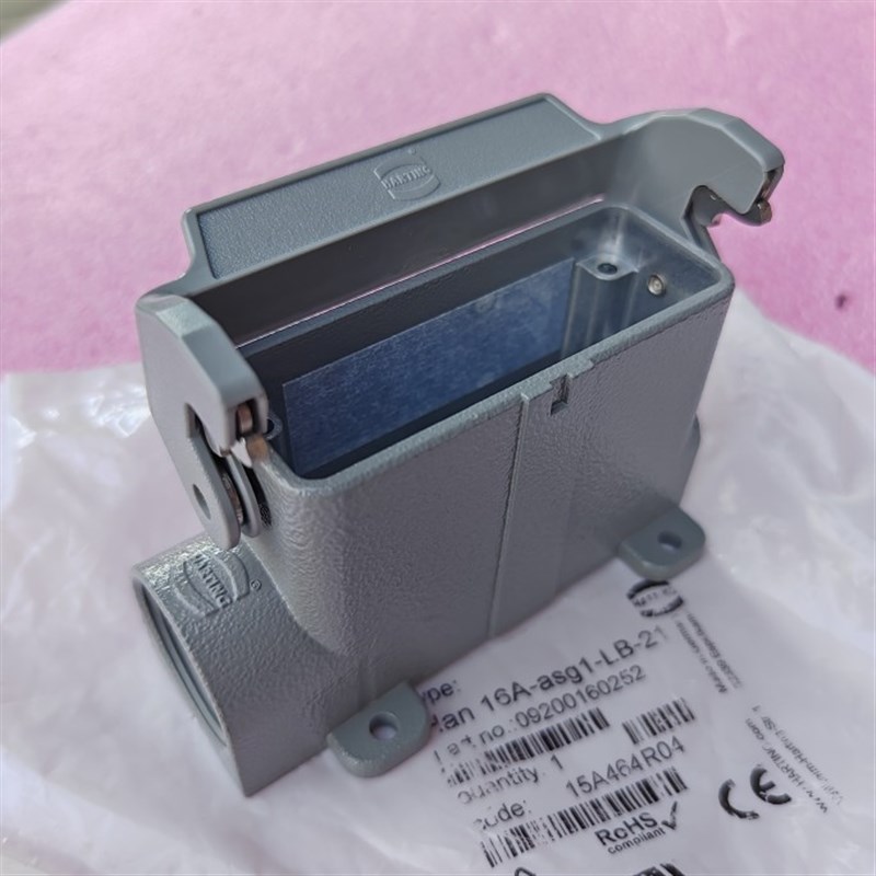 HARTING连接器09200160252高底座HAN-16A-ASG1-PG21浩亭原装现货