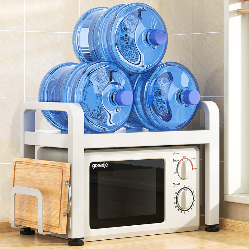 可伸缩厨房置物架子多功能微波炉烤箱支架台面桌面多层电饭锅收纳