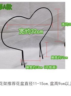 山乌龟绿植心形花架龟甲龙爬藤架绿萝攀爬架子桌面植物花卉造型架