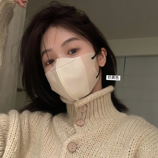 2025新款 防风透气一次性医用口罩 3d立体四层防护口罩独立包装