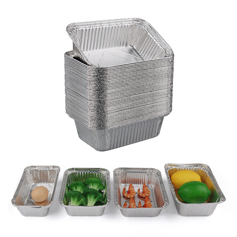 锡纸盒锡箔纸盒可明火烘焙家用烤鸡蛋商用可加热长方形一次性餐盒,餐饮具,一次性餐盒,淘宝优惠券,粉丝福利购,淘宝优惠卷
