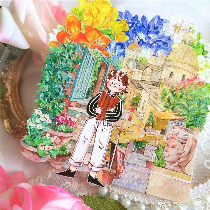 造景胶带合集 建筑场景家居家具装饰风景清新地面手帐素材分装