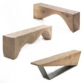 斯堪 头个性 纳维亚原木长凳创意电视柜B&B酒店实木换鞋 凳全木码