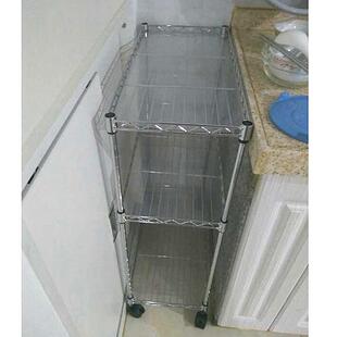 厨房缝隙置物架宽20/25/30cm夹缝收纳层架高70窄缝整体橱柜边台面