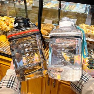 2L超大容量水杯男士运动健身水壶2000ml吨桶吨男生耐高温顿顿桶