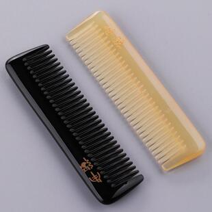 角边天然角梳袋梳光滑头发护理直发紧致婴儿皮瓣口袋裤梳按摩角梳