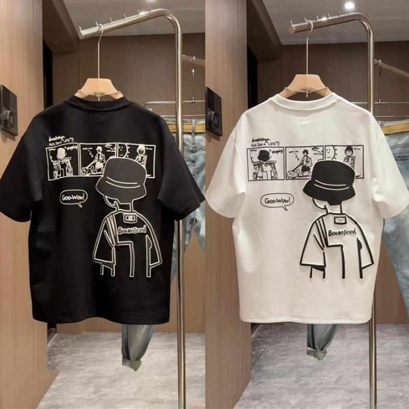 网红潮款男童T恤纯棉夏季2025新款宽松薄款韩版儿童洋气短袖半袖t,童装/婴儿装/亲子装,T恤,淘宝优惠券,粉丝福利购,淘宝优惠卷