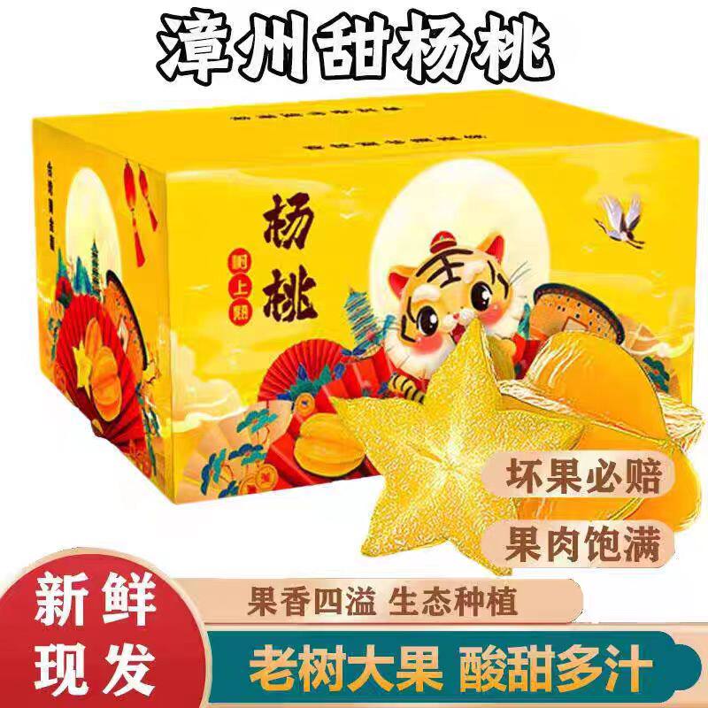 福建漳州甜杨桃热带当季新鲜孕妇水果扬桃五角星阳桃