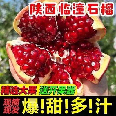 陕西特产临潼石榴顺丰骊山农家自种天然甜石榴爆汁水果新鲜送礼