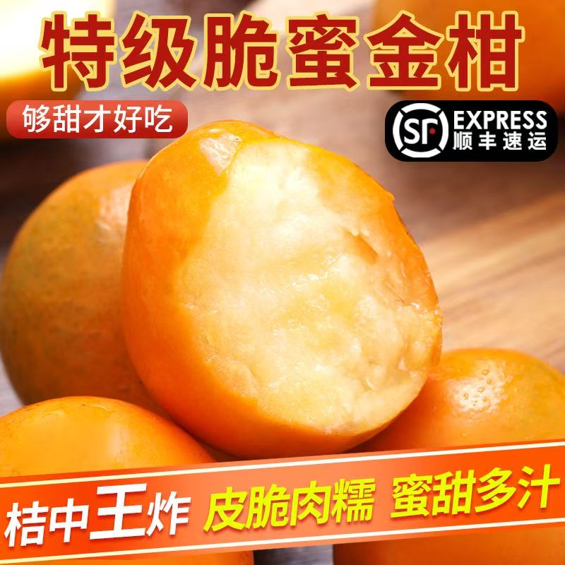 【脆蜜金柑】广西融安第三代脆蜜金柑无籽皮薄脆甜顺丰2/3斤礼盒