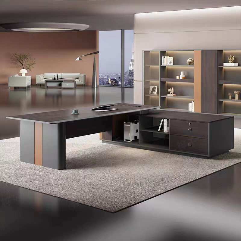 总裁办公桌 现代办公家具时尚简约经理商务办公桌董事长大班桌