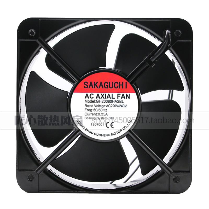 SAKAGUCHIGH20060HA2BL200*200*60mm220VAC轴流机柜散热风扇