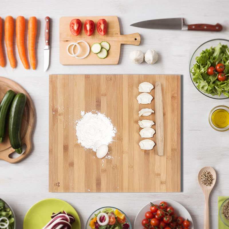 竹易家菜板和面竹砧板切板案板厨房长方形楠竹实木擀面板耐用竹子