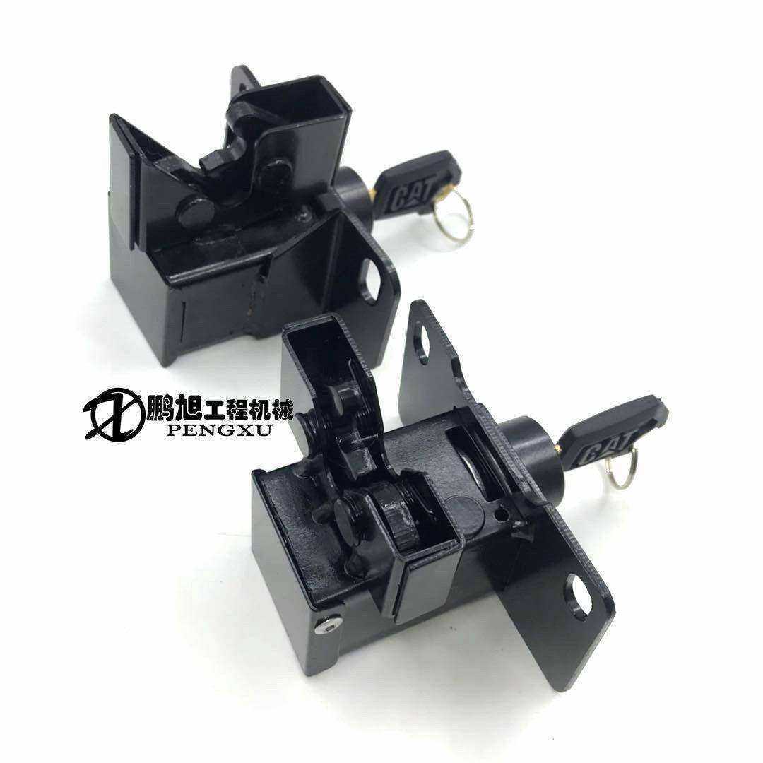 卡特后盖锁E305 305.5 306 307 308E2挖掘机配件边门锁侧门侧盖