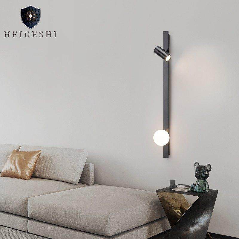 阅读壁灯床头卧室墙面灯全铜极简高级感客厅背景墙格栅装饰壁画灯