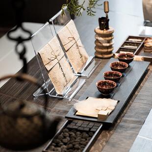 设计师严选样板间茶室新中式松针铸铁茶壶摆件售楼处书房软装饰品