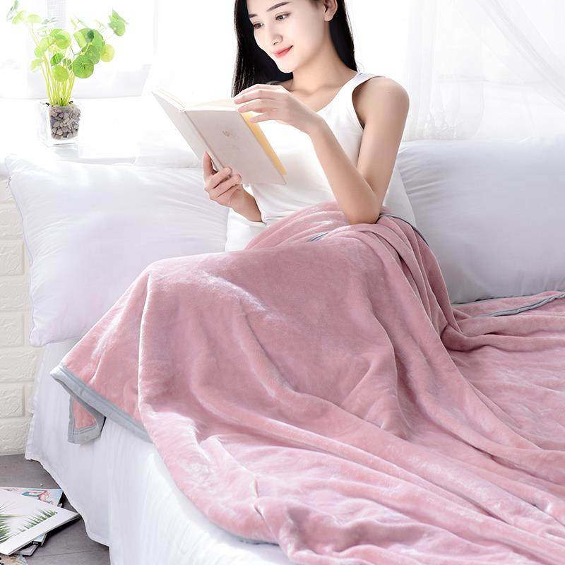 毛毛雨办公室午睡毯毛毯盖毯单人宿舍学生绒毯午休睡毯空调毯子夏