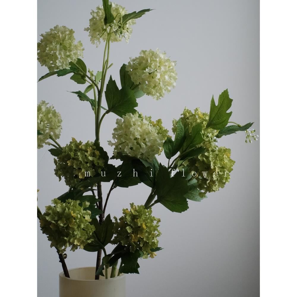 仿真花 ins清新田园绣球花束绢花高落地花瓶客厅装饰花艺摆件假花