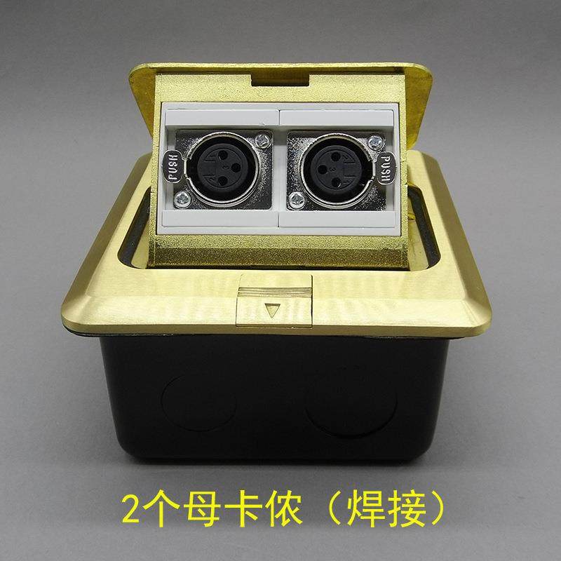 弹起式全铜地面插2个母卡侬大三芯母头卡农焊接麦克风XLR话筒地插,家装灯饰光源,其它灯具灯饰,淘宝优惠券,粉丝福利购,淘宝优惠卷