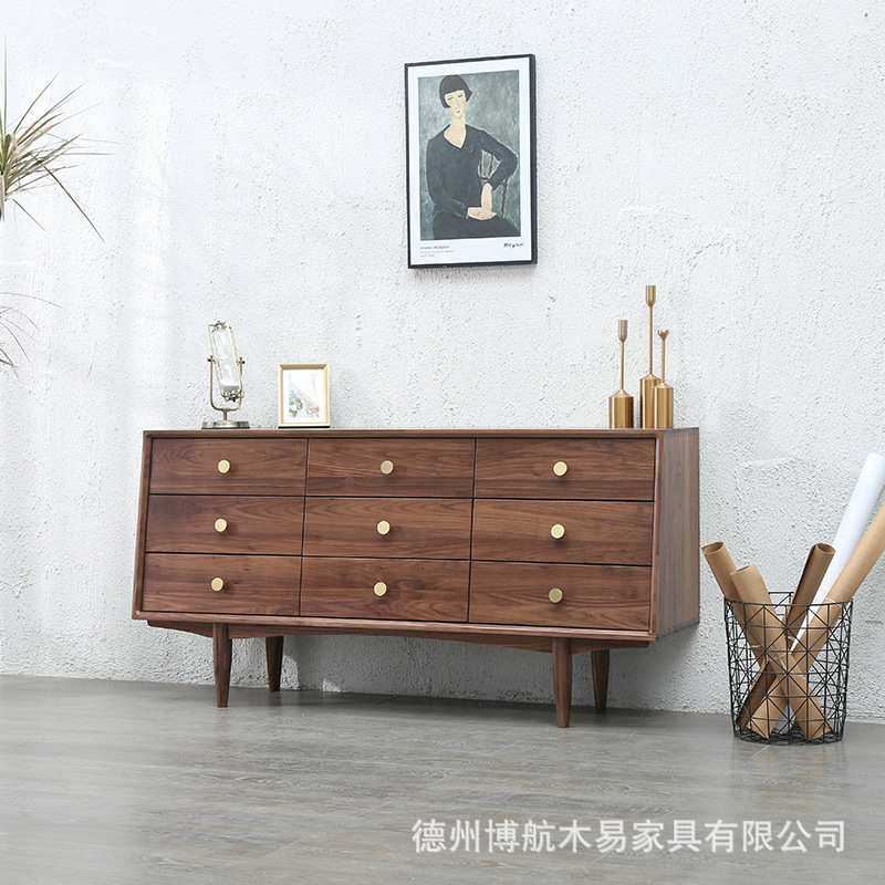 北欧黑胡桃木边柜全实木樱桃木收纳柜现代简约式卧室九斗柜柜子,鲜花速递/花卉仿真/绿植园艺,割草机/草坪机,淘宝优惠券,粉丝福利购,淘宝优惠卷