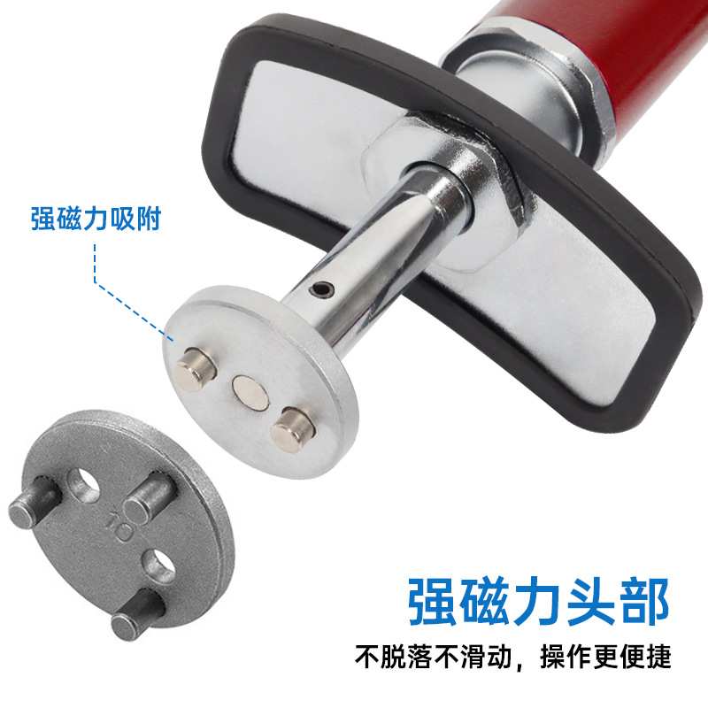 气动碟式刹车分泵调整工具活塞回位顶回工具换刹车片拆装刹车分泵