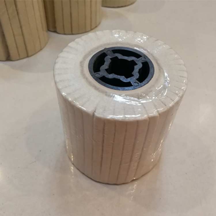 羊毛拉丝轮十字孔羊毛抛光轮羊毛轮镜面抛光轮拉丝机用羊毛轮