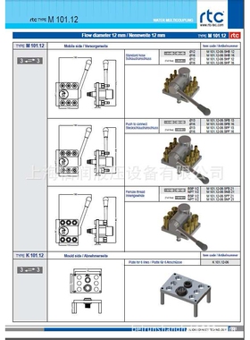 倍润RTC快速接头RTC101.12系列替换Staubli