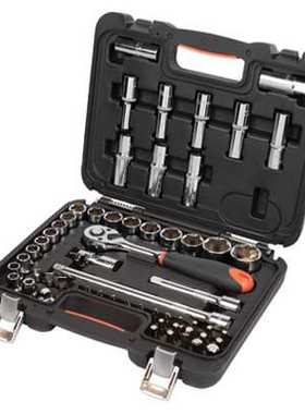钢盾工具 58件12.5mm系列套筒组套 机修汽修套装S010058
