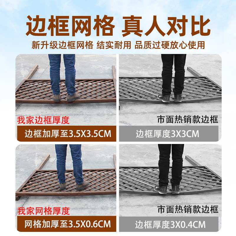 户外小院篱笆围墙防腐木栅栏围栏护栏阳台墙面爬藤架花园隔断花架