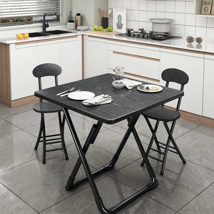 小方桌小饭桌子简易折叠桌餐桌阳台户外摆摊桌子家用小户型便携H&