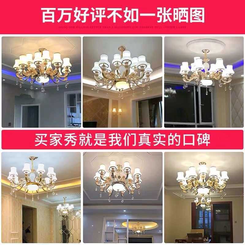 欧式吊灯客厅吊灯大气水晶灯餐厅灯大灯现代简约卧室简欧灯具
