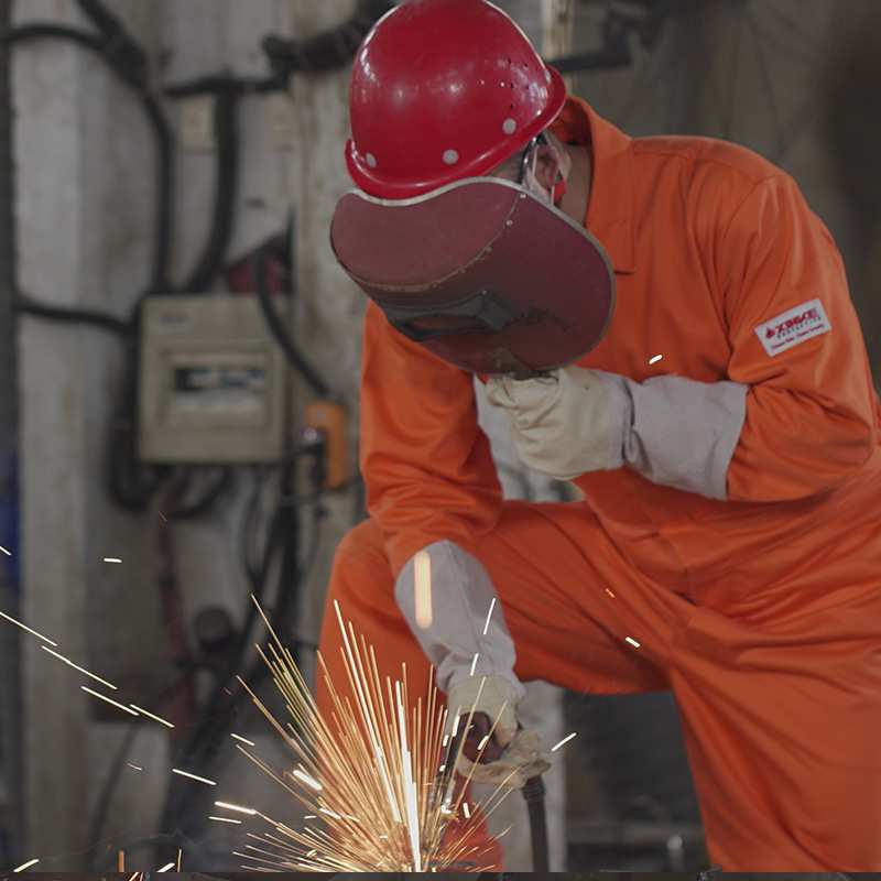 电焊建筑阻燃工作服加工车间工地企业全棉阻燃服连体服工装出口