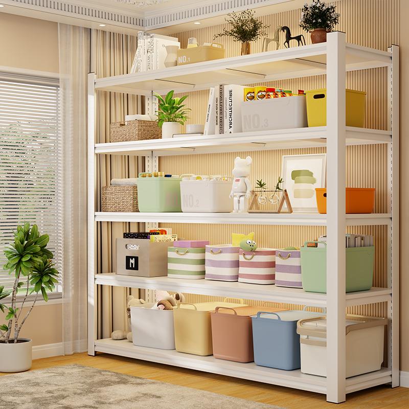 仓储货架家用多层置物架储藏室杂物间落地收纳层架地下室商用铁架