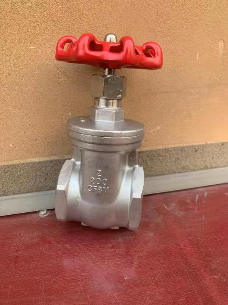 304不锈钢闸阀Z15W-16P丝扣闸阀1寸6分dn50螺纹自来水油开关DN25