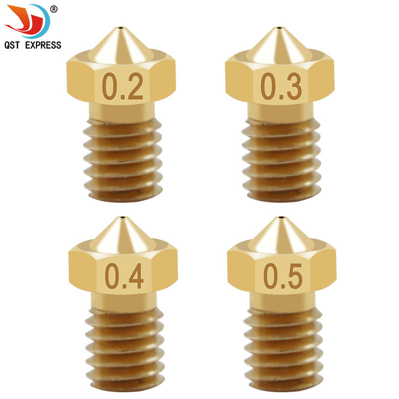 黄铜喷嘴 3d打印机配件 M6螺纹打印喷头E3DV5V6适用1.75耗材3耗材