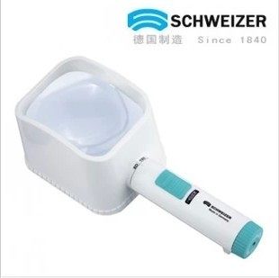 德国SCHWEIZER视维德放大镜 LED封闭式手持3倍阅读放大镜 方形