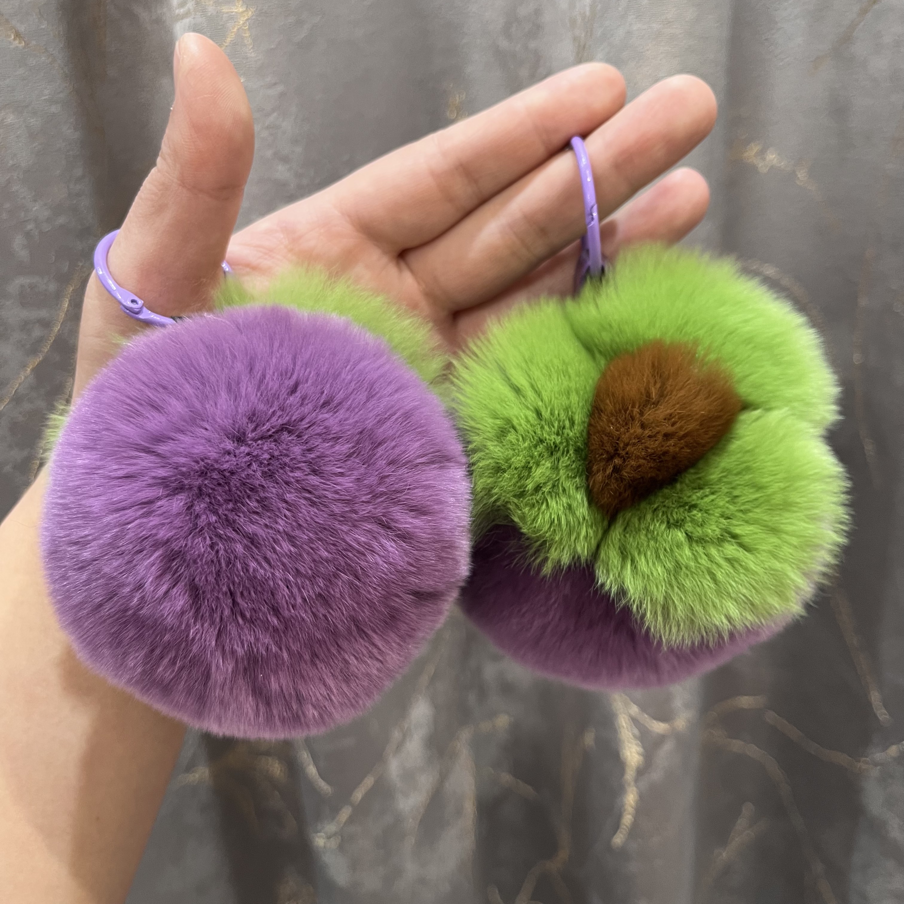 可爱山竹挂件水果包包挂件小玩偶