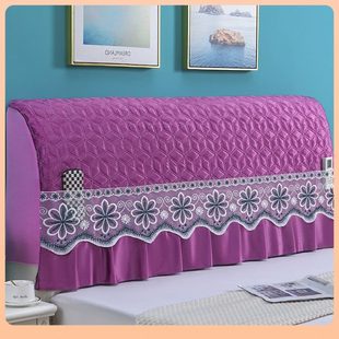 通用可拆洗全包夹棉床头防灰罩皮木床头套2023新款 ⊕床头罩套四季