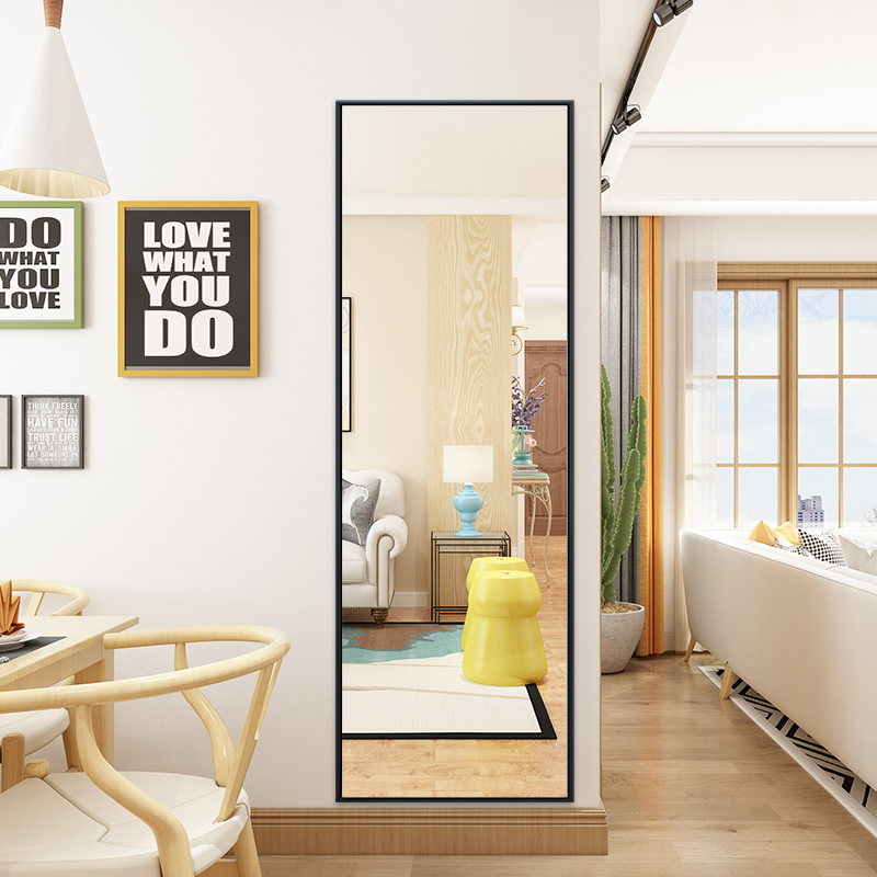 门后镜子全身穿衣镜壁挂贴墙自粘挂墙家用挂门小户型立体大试衣镜