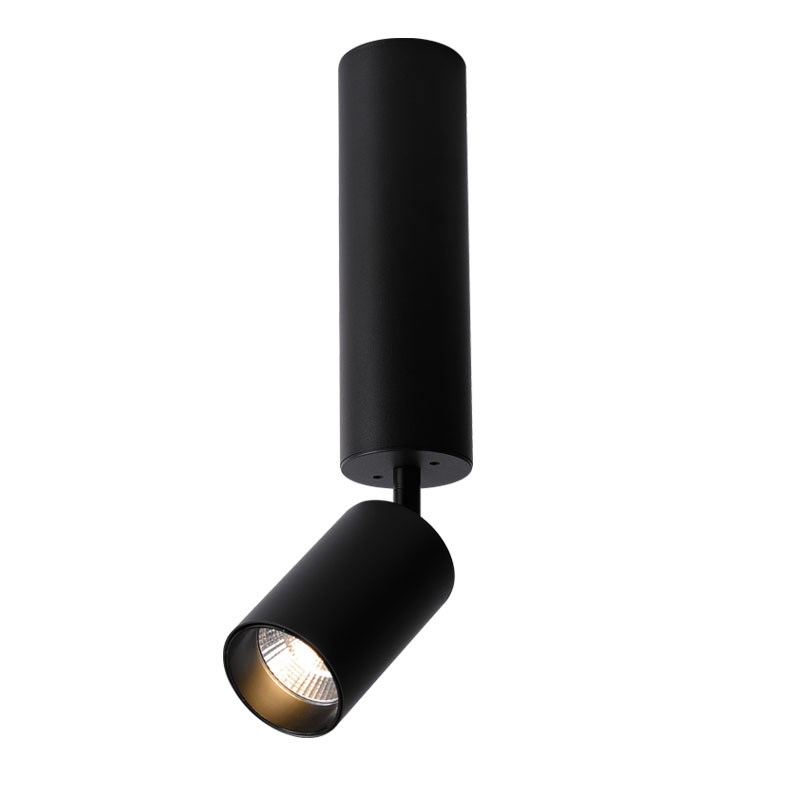 创意led明装射灯长筒可调角度家用餐厅背景墙照画吸顶式旋转射灯