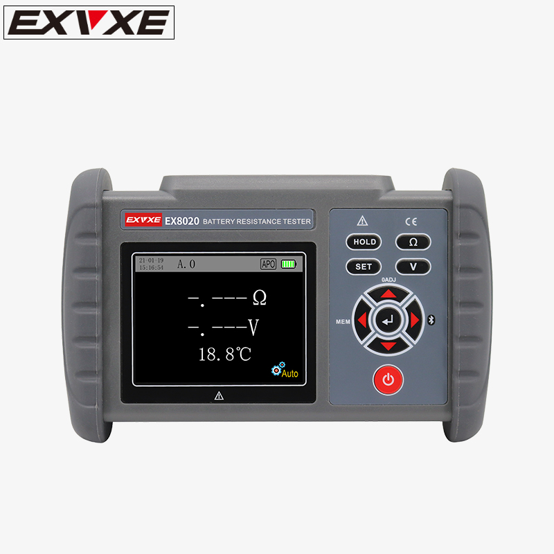 意力电池内阻测试仪EX8020碱性电池铅蓄锂电池在线检测仪